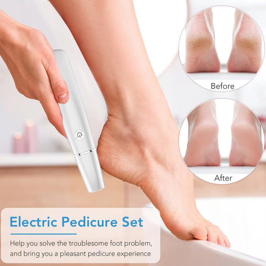 ⚡️ LETZTER TAG - KAUFEN 2 ERHALTEN 3! ✨ Elektrischer Hornhautentferner - Schmerzfreie Pediküre für Glatte Füße in 30 Sekunden mit 3 Aufsätzen und LED-Anzeige 💎👣