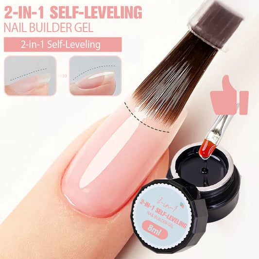 💅 KAUFEN 1 ERHALTEN 2! ✨ 3-in-1 Selbstnivellierendes Nagelaufbaugel - Basis & Decklack mit 15s Schnellhärtung für Langlebige Perfekte Nägel 🌟🌀