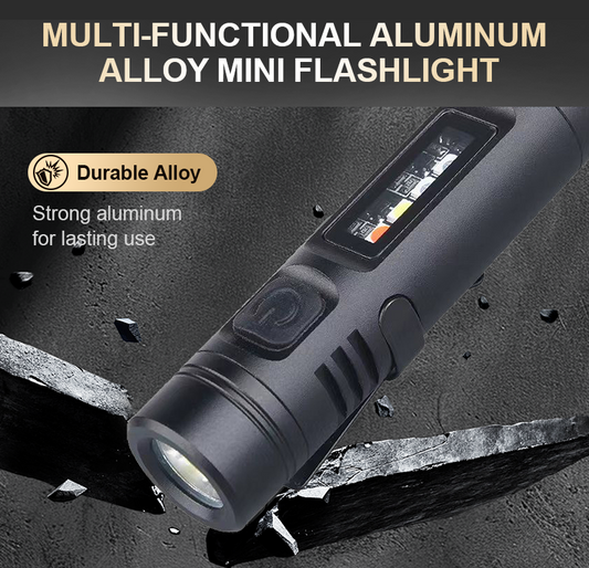 🔦 50% RABATT JETZT! ✨ Multifunktionale Mini-Taschenlampe aus Aluminiumlegierung - 3 Lichtmodi & kompaktes Design für Outdoor-Abenteuer 🎒⚡