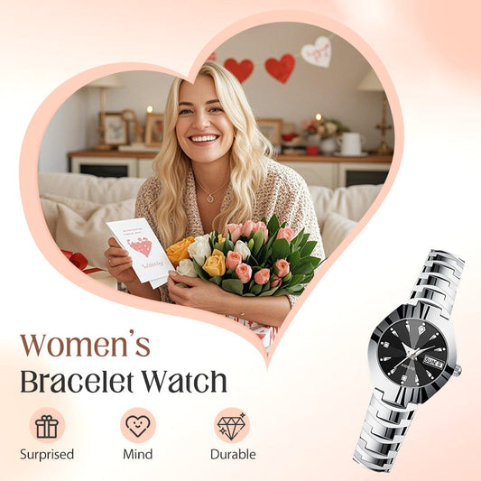 ⌚ 50% RABATT! ✨ Elegante Wasserdichte Damenuhr - Kristallglas & Zifferblatt mit Diamantakzenten für luxuriöse Anlässe 💎🌟