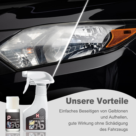 🚗 KAUFEN 2 ERHALTEN 3! ✨ Scheinwerfer-Restaurierungsflüssigkeitsset - Professionelle Politur & Versiegelung für Klare Nachtsicht 🌙🔧