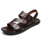 👡 50% RABATT! 🔥 Herren-Strandsandalien aus Leder – Rutschfest & atmungsaktiv – Perfekt für Strand, Alltag oder heiße Tage – echter Lederkomfort ☀️✨