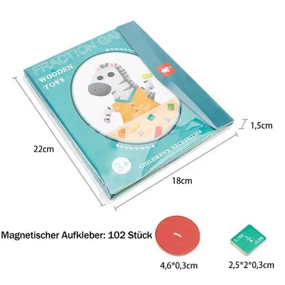 🧩 60% RABATT! 🎨 Magnetisches Bruchpuzzle für Kinder – Fördert Feinmotorik, Buntes Design & Sicheres Spielen ✨