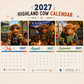 🐮 50% RABATT! 🗓️ Lustiger Hochlandkuh-Wandkalender 2027 – A4-Format, witzige Bilder & viel Glück – Perfekte Deko fürs ganze Jahr ✨