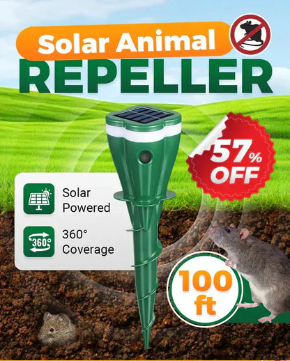 🌿 KAUFE 3, ERHALTE 1 GRATIS! 🐭 Wasserdichter Maulwurfsabwehr – Solarbetrieben, Ultraschall & Umweltfreundlich Für Den Garten 🚫