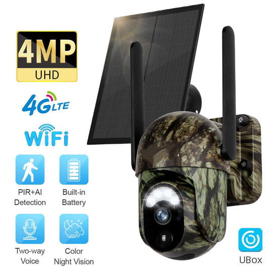 📹 60% RABATT! ☀️ 4G LTE Drahtlose Solar-Überwachungskamera CB114S – 2K-HD, 360°-Panorama, Kein WLAN Nötig & Bewegungserkennung Für Maximale Sicherheit 🔭
