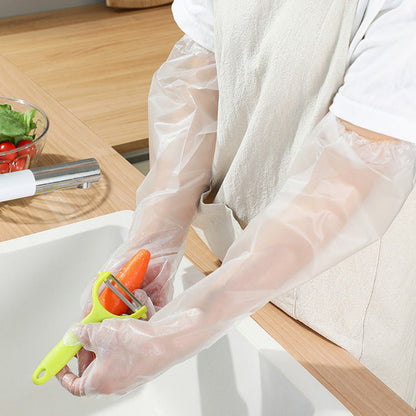 🧤 50% OFF NOW! 🧪 Disposable Long-Sleeved Gloves – Full Arm Protection, Durable & Chemical Resistant 🛡️