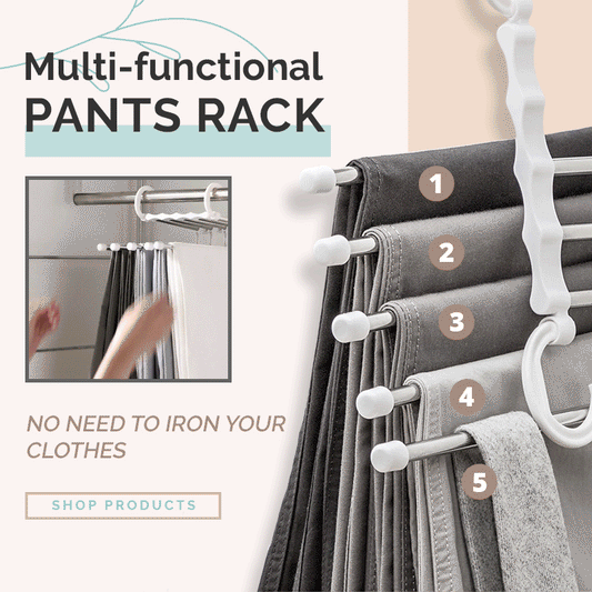👖 KAUFE 2, ERHALTE 1 GRATIS! 🗄️ Multifunktionales Hosen-Regal – Platzsparend & Stabil, Maximiert Kleiderschrank-Stauraum ✨