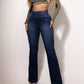 👖 60% RABATT! 💃 Stretch-Flare-Jeans mit Hohem Bund – Schlanke Silhouette, Bequemer Tragekomfort & Zeitloser Stil ✨