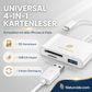 🛍️ 50% RABATT! 📱 3-in-1 Speicherkartenleser – USB-C, Lightning & USB-A – Plug & Play für iPhone, Android, PC & Mac ⚡