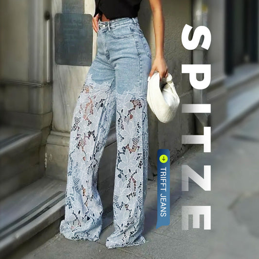 👖 60% RABATT! ✨ Gespleißte Spitzen-Jeans – Nachhaltiger Komfort, Eleganter Style & Perfekt für Den Sommer 🌸