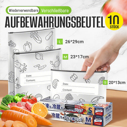 ✨ 50% RABATT! 🔥 Wiederverwendbare, verschließbare Aufbewahrungsbeutel aus Aluminiumfolie – Lebensmittelecht, auslaufsicher & vielseitig – Ideal für Frische & Ordnung in Küche & Haushalt 🏠
