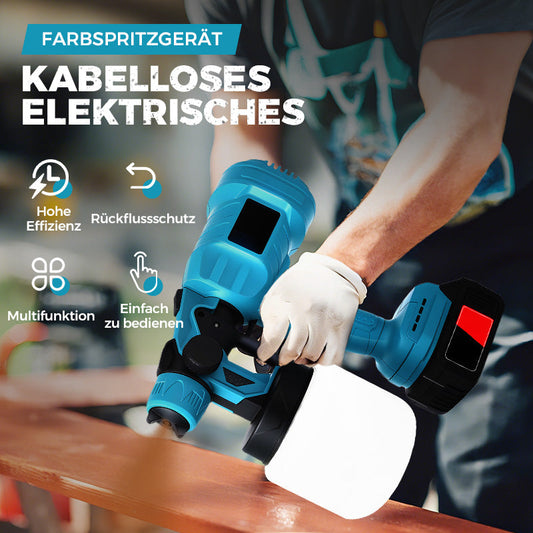 🛠️ 60% RABATT! 🎨 Kabelloses Elektrisches Farbspritzgerät – Schnelle, Gleichmäßige Sprühschicht & Saubere Anwendung ✨
