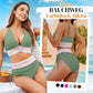 🩱🏝️ Hoch Taillierte Bikini-Sets – Bauchkontrolle, Farbblock-Design & Perfekt für Strand/Pool ✨