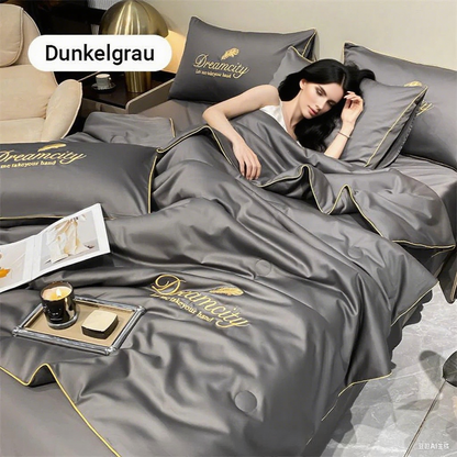 🛏️ 60% RABATT! 💎 4-teiliges Atmungsaktives Bettwäsche-Set – Intelligente Temperaturregulierung, Kühlend & Ganzjährig Bequem 🌬️