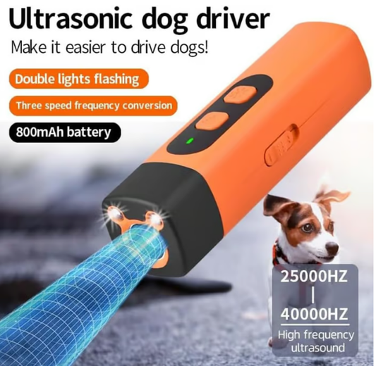 🐕 50% RABATT! ✨ ULTRASCHALL-HUNDEABWEHR - Tragbar & Wasserdicht mit LED-Blitz, Humane Tiervertreibung für Outdoor-Aktivitäten, Wiederaufladbar und Einfach zu Bedienen 🛡️🔦