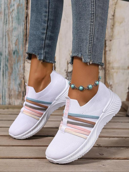 👟 50% RABATT! 🏃 Atmungsaktive Damen-Sneaker aus Mesh zum Hineinschlüpfen – Leicht, Bequem & Perfekt Für Den Alltag 🌸