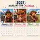 🐮 50% RABATT! 🗓️ Lustiger Hochlandkuh-Wandkalender 2027 – A4-Format, witzige Bilder & viel Glück – Perfekte Deko fürs ganze Jahr ✨