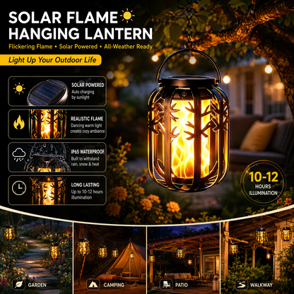 🏮 50% RABATT! ☀️ Solar-Flackerflammen-Laterne – Wasserdicht, automatisch & kabelos – Realistisches warmes Licht für Terrasse & Garten 🌙