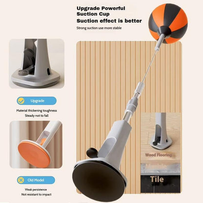 🥊 60% RABATT! 💪 Hochwertiger Box-Speedball mit Ständer – Höhenverstellbar, 360°-Rückprall & Ideal Für Jugendliche, Erwachsene & Heimgebrauch 🏠