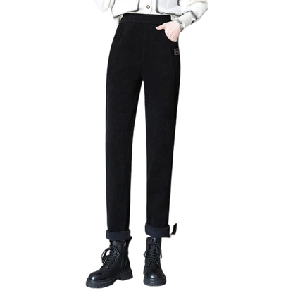 👖 60% RABATT! 💫 DAMENHOSE MIT KUNSTFELL-FUTTER - Hochtailliert & Weiche Innenseite, 4-Wege-Stretch für Optimale Wärme und Komfort ❄️🛍️
