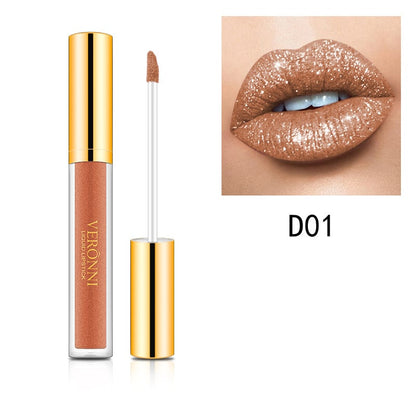 💄 50% RABATT JETZT ! 💎 Flüssiger Metallic-Glitzerlippenstift "Diamond" – Intensiver Glitzereffekt, Langanhaltend & Nicht Klebrig ✨