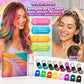 🎨 50% RABATT! ⚡ Haarkreide-Set – 12 Farben, auswaschbar & einfach – Ideal für Partys ✨