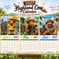 🐮 50% RABATT! 🗓️ Lustiger Hochlandkuh-Wandkalender 2027 – A4-Format, witzige Bilder & viel Glück – Perfekte Deko fürs ganze Jahr ✨