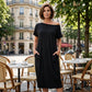 👗 50% RABATT! ✨ Luftiges Langärmliges Maxikleid mit Taschen – Perfekt Für Heiße Tage & Reisen, Leicht & Bequem 🌿