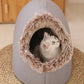 🐾 50% RABATT! 🏠 Gemütliches Warmes Höhlenbett für Haustiere – Kuschelig & Isoliert, Weiches Plüschmaterial & Gemütliches Versteck ❄️