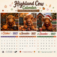 🐮 50% RABATT! 🗓️ Lustiger Hochlandkuh-Wandkalender 2027 – A4-Format, witzige Bilder & viel Glück – Perfekte Deko fürs ganze Jahr ✨