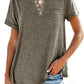 👕 50% RABATT! ✨ Modisches Unifarbenes Kurzarm-T-Shirt – Bequemer Schnitt, weicher Stoff & perfekt für den täglichen Gebrauch – vielseitig kombinierbar 🌿