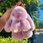 🐰 50% RABATT! 🏆 Handgefertigte Pompon-Hasen-Anhänger – Jedes Stück Unikat, Kuschelig Weich & Perfekt als Geschenk/Frühlingsdeko 🌸