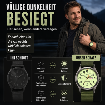 ⌚ 50% RABATT! 🕶️ Herren-Quarzuhr mit Leuchtanzeige – Doppeltes Leuchten, 30M wasserresistent & Datumsanzeige – Perfekt für Alltag & Outdoor 💪