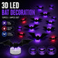 🦇 50% RABATT! 🎃 3D LED-Fledermäuse Halloween-Deko – Lila Licht, hängend & wandklebend – Gruselige Atmosphäre für Haus & Party 🌙
