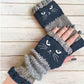 🧤 60% RABATT JETZT! 🐱 Strickhandschuhe mit Katzenmotiv - Weich & Fingerlos, Perfekt für Stil und Funktionalität im Winter ✨
