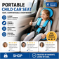 🧒 50% RABATT! 🚗 Faltbarer Kindersitz – 5‑Punkt‑Gurt & 0–12 Jahre ✨