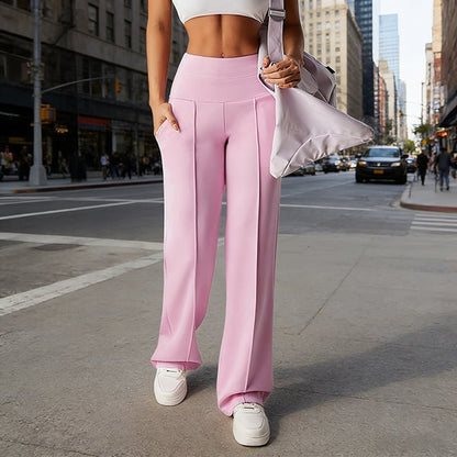 👖 60% RABATT! 💃 Damen Weite Straight-Leg-Hose – Hoher Bund, Stretch & Vielseitig für Büro und Freizeit 👜