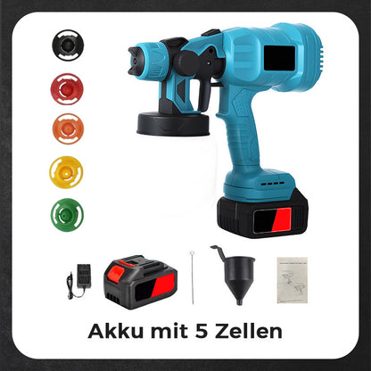 🛠️ 60% RABATT! 🎨 Kabelloses Elektrisches Farbspritzgerät – Schnelle, Gleichmäßige Sprühschicht & Saubere Anwendung ✨