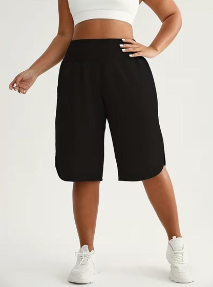 🩳 50% RABATT! 👩‍🦱 Bermuda-Shorts in großen Größen – Hochbund, lockere Passform & Taschen – Ideal für Komfort & Style an warmen Tagen ☀️