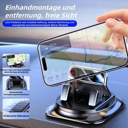 🚗 KAUFE 2, ERHALTE 1 GRATIS! ⏰ Drehbarer Auto-Handyhalter fürs Armaturenbrett – 360° verstellbar & rutschfest – Perfekt für Navigation oder Freisprechfunktion – sicherer Halt auf allen Untergründen 📱