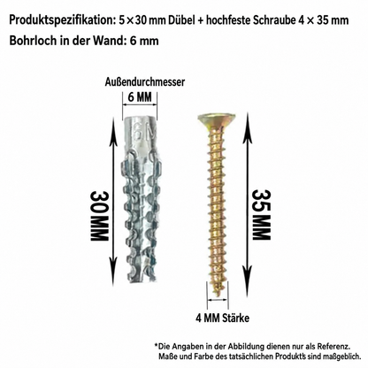 🔩 50% RABATT! 🛠️ Selbstbohrende Dübel-Set – Mit Schrauben & einfache Wandmontage ✨