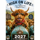🐮 50% RABATT! 🗓️ Lustiger Hochlandkuh-Wandkalender 2027 – A4-Format, witzige Bilder & viel Glück – Perfekte Deko fürs ganze Jahr ✨