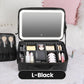 🪞 50% RABATT! ✨ Tragbare Kosmetiktasche mit LED-Spiegel – Beleuchtet, kompakt & vielseitig – Perfekt für makelloses Make-up unterwegs 💄