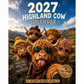 🐮 50% RABATT! 🗓️ Lustiger Hochlandkuh-Wandkalender 2027 – A4-Format, witzige Bilder & viel Glück – Perfekte Deko fürs ganze Jahr ✨