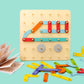 🧩 50% RABATT ! ✨ Montessori-Steckpuzzle - Holzformen mit Lernkarten für frühe Bildung & kreative Entwicklung 🎁🎄