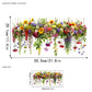 🌼 50% RABATT! 🖼️ Bunter Blumenstrauß-Fensteraufkleber – LETZTER TAG – Selbstklebend, Rückstandslos entfernbar & Sonnenschutz 🌸