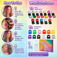 🎨 50% RABATT! ⚡ Haarkreide-Set – 12 Farben, auswaschbar & einfach – Ideal für Partys ✨