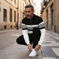 👕 60% RABATT! ⌛ Herren-Set: Pullover mit Grafischem Druck & Hose – Lässiger Street-Style, Bequemer Schnitt & Vielseitig 👖