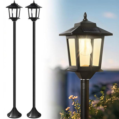 💡 50% RABATT! 🏡 Terrassenweg Hinterhofgarten Veranda-Dekoration Stehlampe – Wasserdicht, Automatisch & Stimmungsvoll 🌿